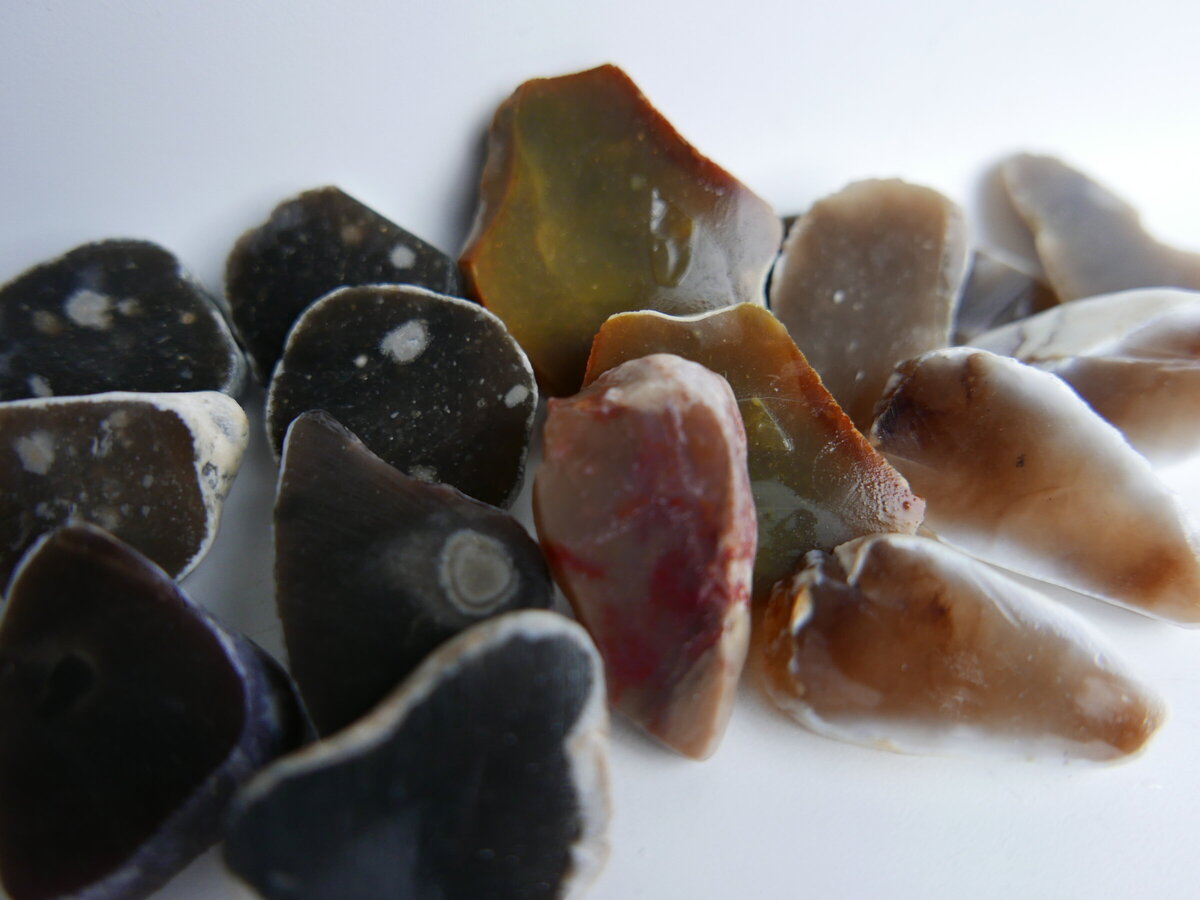 Imatge de mineral Jaspi i calced&ograve;nia de Blanes