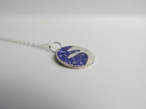Imatge petita de Penjoll lapislàtzuli Blanes Trencadís amb cadeneta