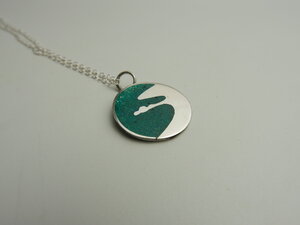 Imatge petita de Penjoll crisocol·la Blanes Trencadís amb cadeneta