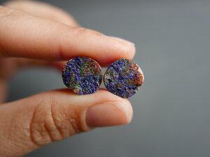 Imatge gran de Parella d'atzurita i malaquita 00787