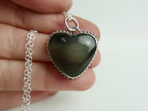 Imatge gran de Penjoll cor quars fumat