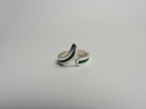 Imatge petita de Anell trencadís atzurita i malquita