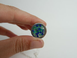 Imatge gran de Penjoll Trencadís atzurita i malaquita